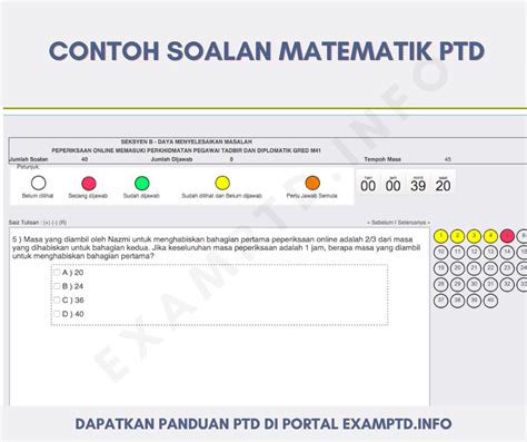 Contoh Soalan Math Ptd Image