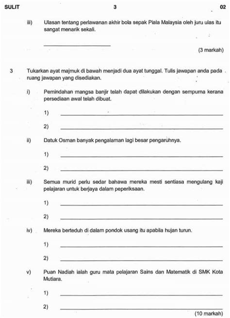 Contoh Soalan Pemahaman Pt3 Image