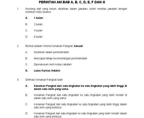 Contoh Soalan Peperiksaan Jpa Gred 19 Image