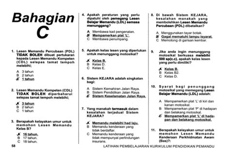 Contoh Soalan Ujian Komputer Lesen Memandu Image