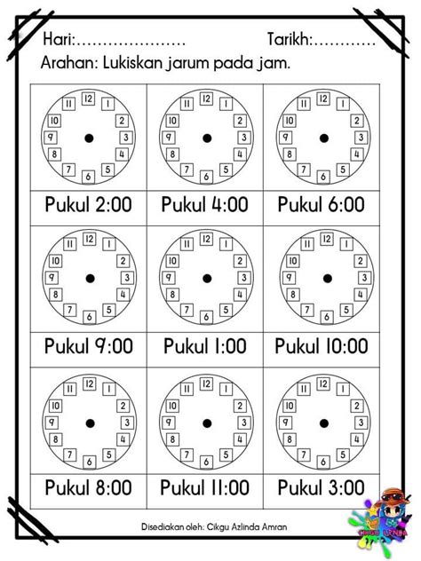 Soalan Matematik Jam Dan Waktu Tahun 6 Image